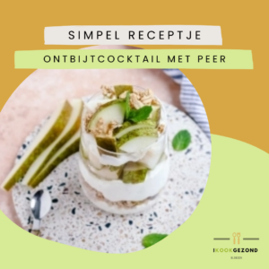Ontbijtcocktail met peer