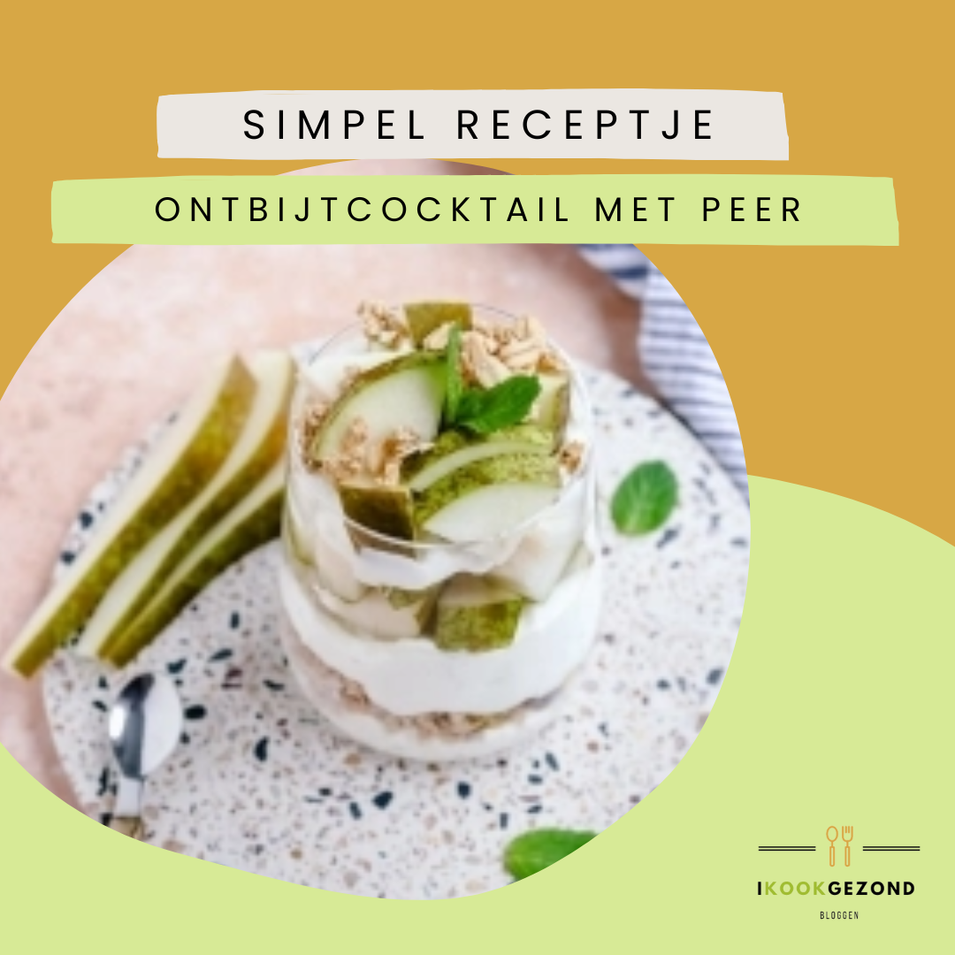 Ontbijtcocktail met peer